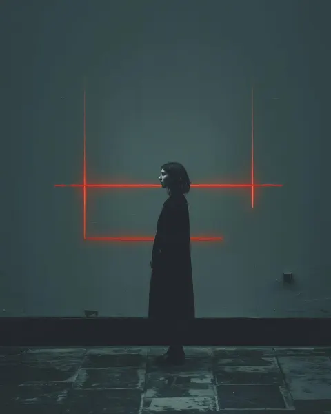 Neon Fog Silhouette