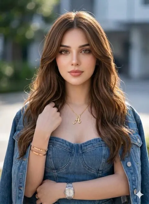 Golden Hour Denim Portrait