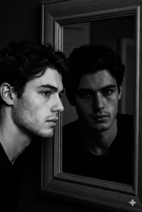 Noir Man in the Mirror
