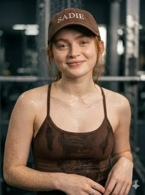 Smiling Gym Girl Posing