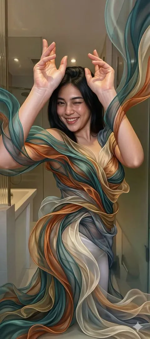 Neo-Organic Textile Surreal Portrait