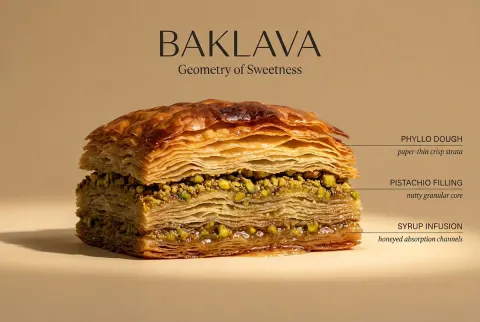 Cinematic Food Cross Section Art