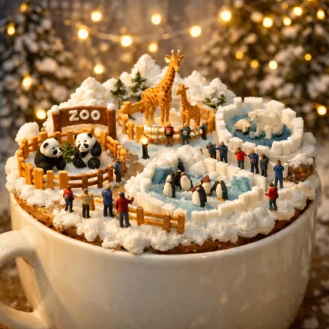 Micro Diorama: Winter Forest