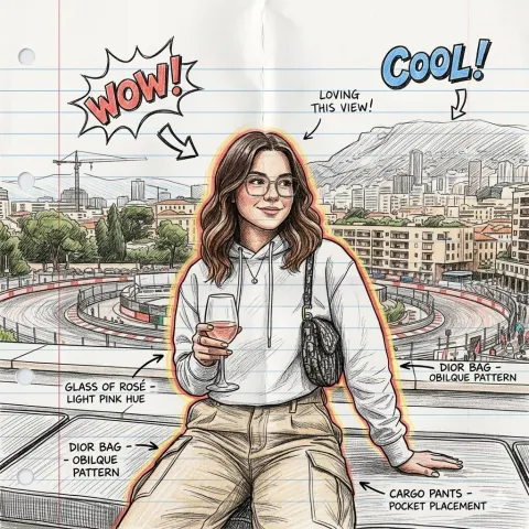 Hand-Drawn Notepad Sketch Illustration