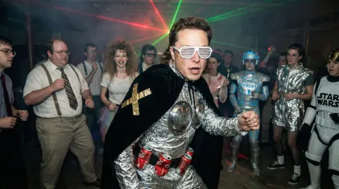 80s Nerd Techno Party Flash