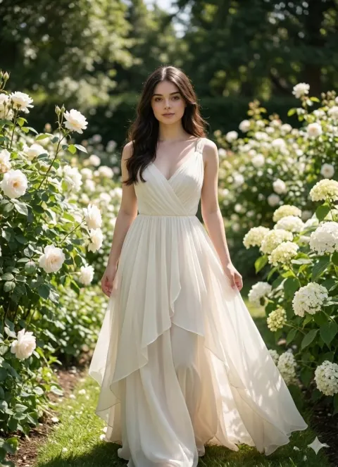 Luxury Garden Portrait Effortless Grace