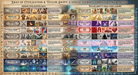 Matching Taylor Swift Eras to Civilization