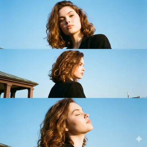 Rooftop Triptych Portrait