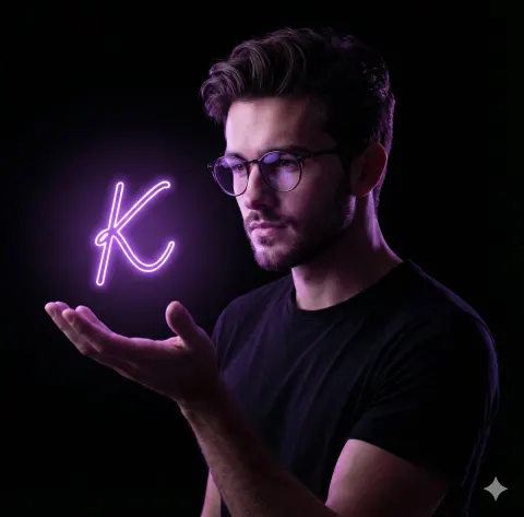 Purple Neon Portrait