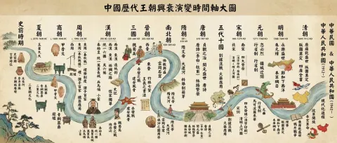 Chinese Dynasties Timeline Chart