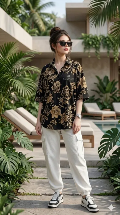 Luxury Resort Full-Body Portrait