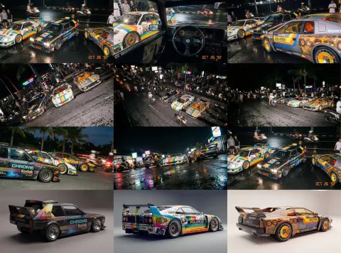 Rainy Night Racing Cars Flash