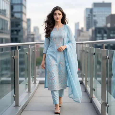 Rooftop Fashion Portrait
