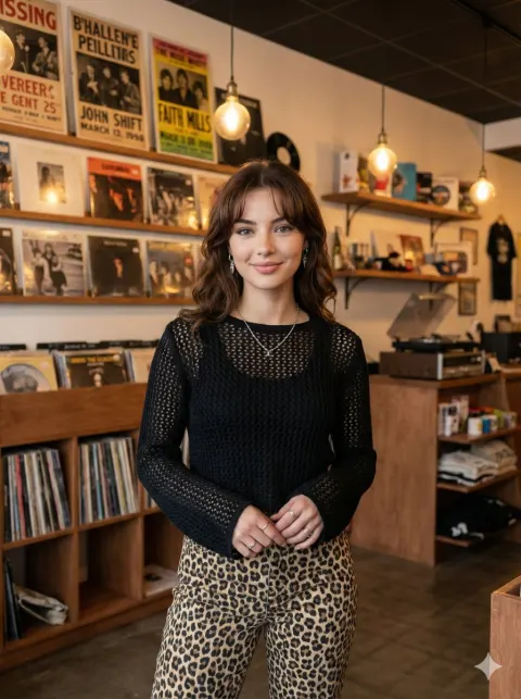 Cozy Record Store Fashion