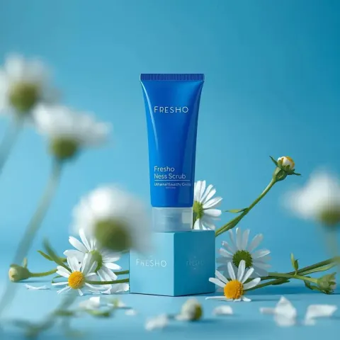 Cobalt Blue Skincare Commercial Photography