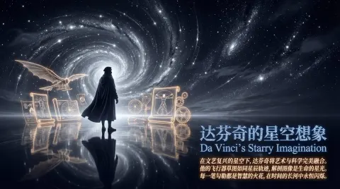 Starry Night Scientist Poster Magic