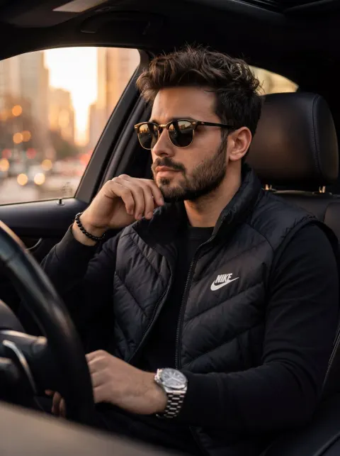 Moody Golden Hour Car Portrait