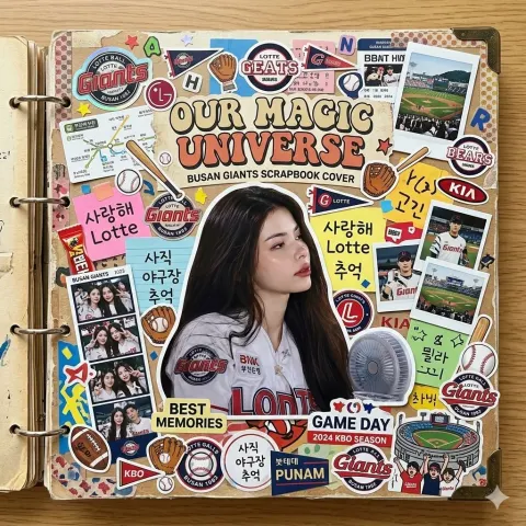 Sticker Collage Scrapbook Cover Effect