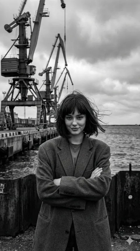 Industrial Port Fashion Portrait