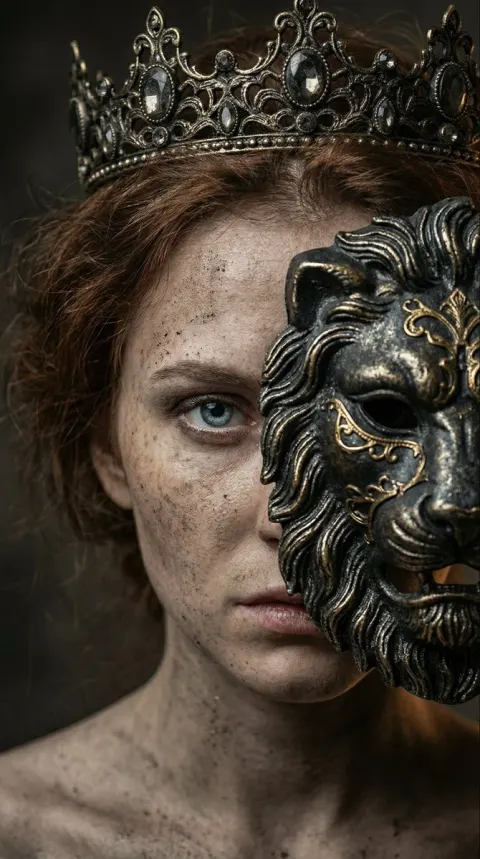 Iron Lion Mask Ice Eyes
