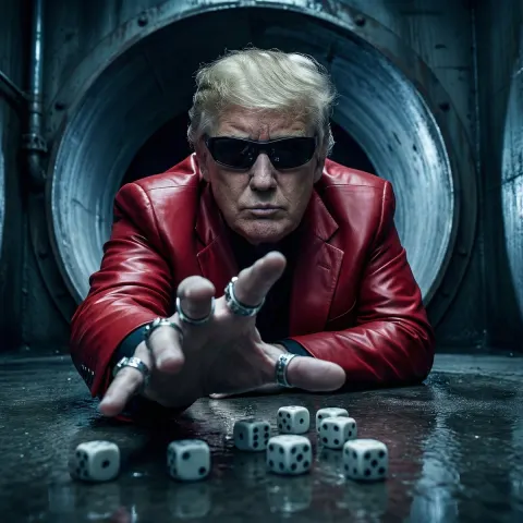 Surreal Cinematic Trump Portrait