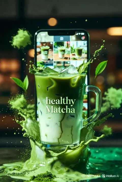 Iced Matcha Latte Splash Shot
