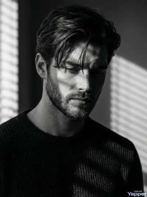 Cinematic Black And White Portrait