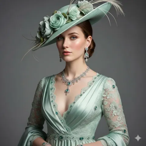 Victorian Aristocratic Fashion Portrait