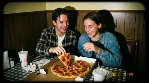 Late Night Diner Pizza Flashback