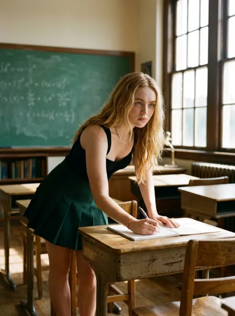 Nostalgic Classroom Beauty
