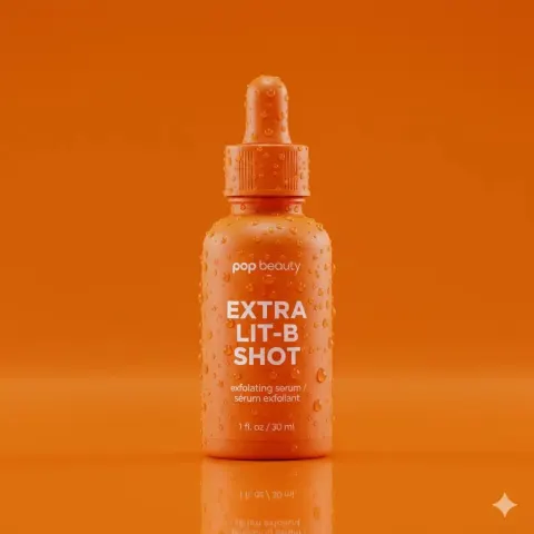 Vibrant Orange Exfoliating Serum Dropper