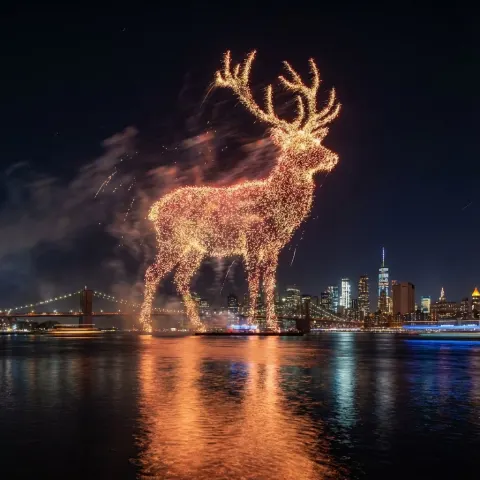 Santa Fireworks Spectacle