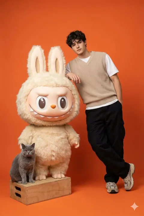 Hyper-Realistic Gen Z Fashion Studio Shoot