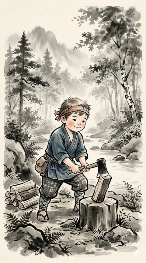 Childhood In The Misty Forest