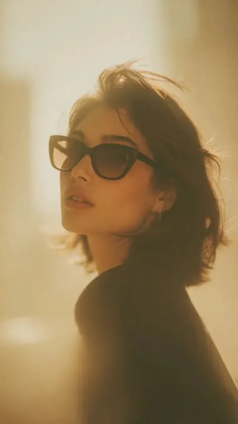 Cinematic Fashion Portrait Golden Hour