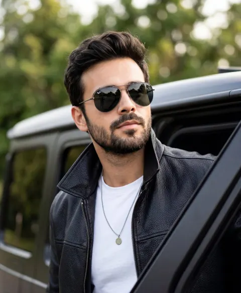Cinematic Portrait of Stylish Man