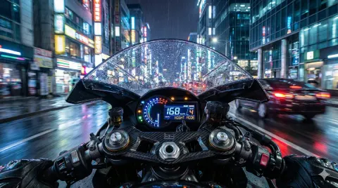 Neon Night Ride POV