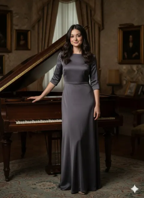 Timeless Piano Fashion Portrait