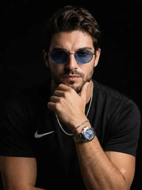 Dramatic Male Fashion Portrait