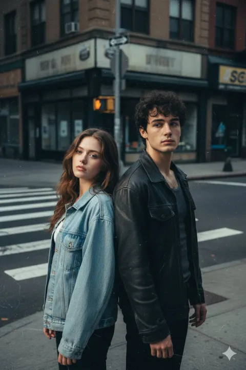 Retro Flash Street Couple