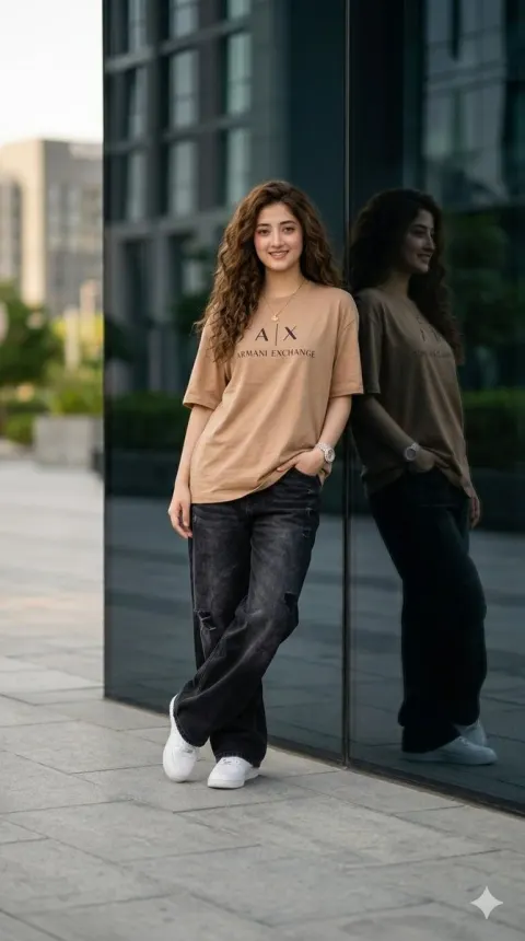Cinematic Fashion Portrait of a Stylish Girl