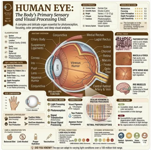 Human Eye And Ear Sensory Infographics
