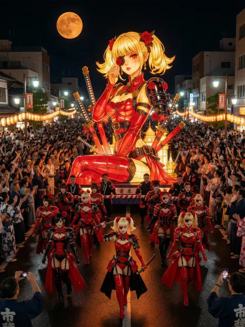 Character Mikoshi Festival Prompt