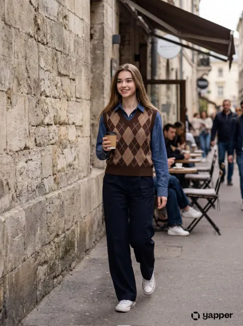 Urban Coffee Walk Lifestyle Shot