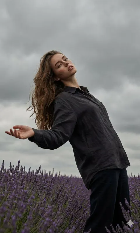Cinematic Moody Field Portrait