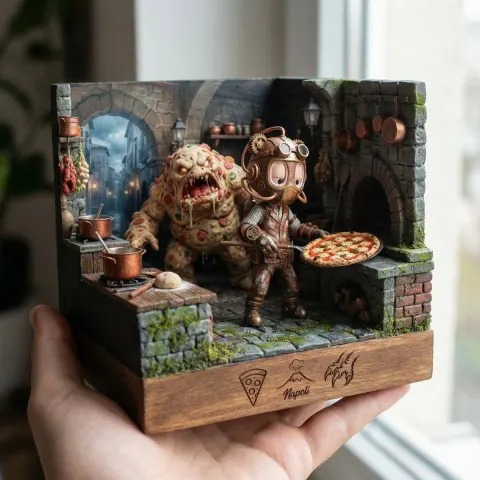 Realistic Miniature Diorama Scene