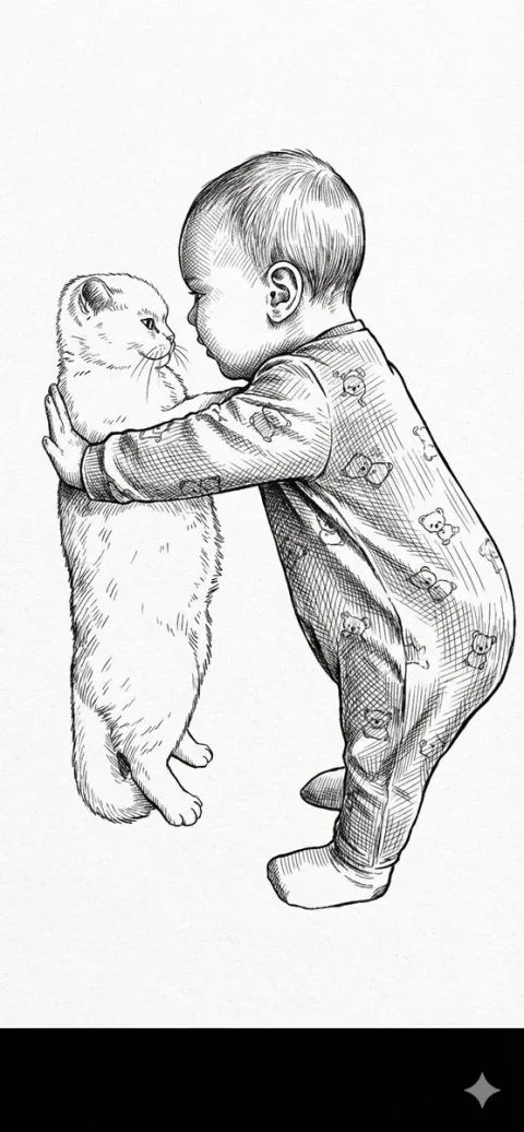 Traditional Ink Pen Sketch Art