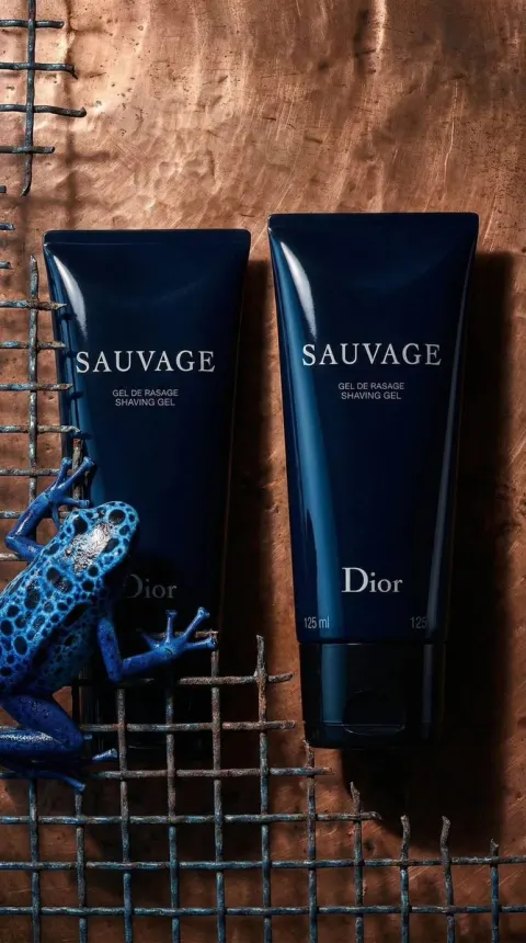 Luxury Dior Sauvage Shaving Gel Photography