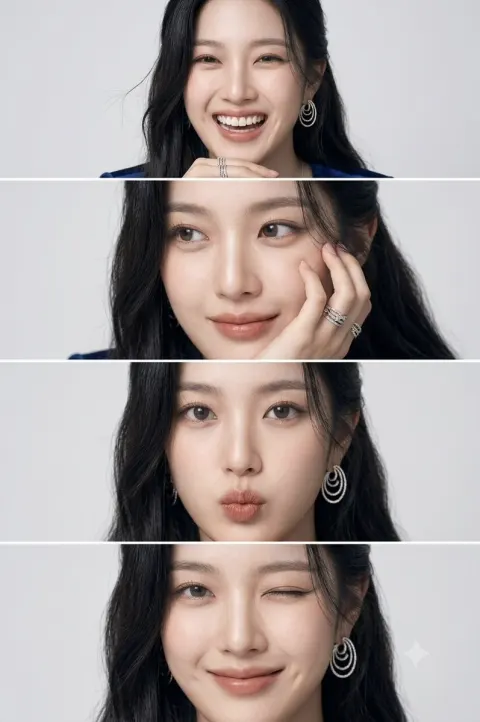 Four Frames of Radiant Beauty