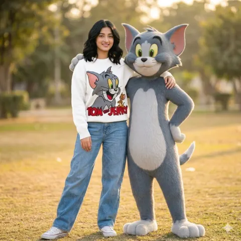 Tom Cat Meets Fashion Girl